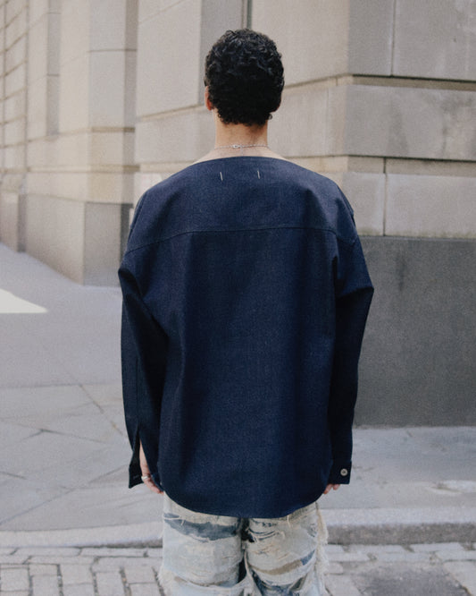 Denim Boatneck Smock