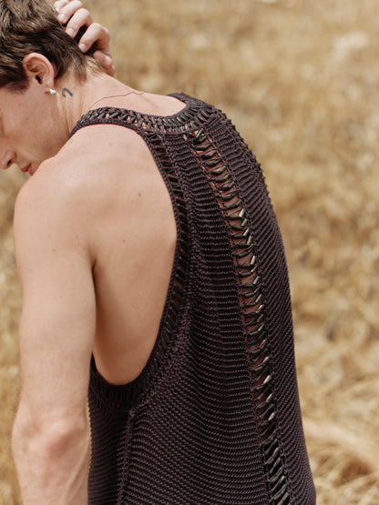 Inversed Beaded Tank Top