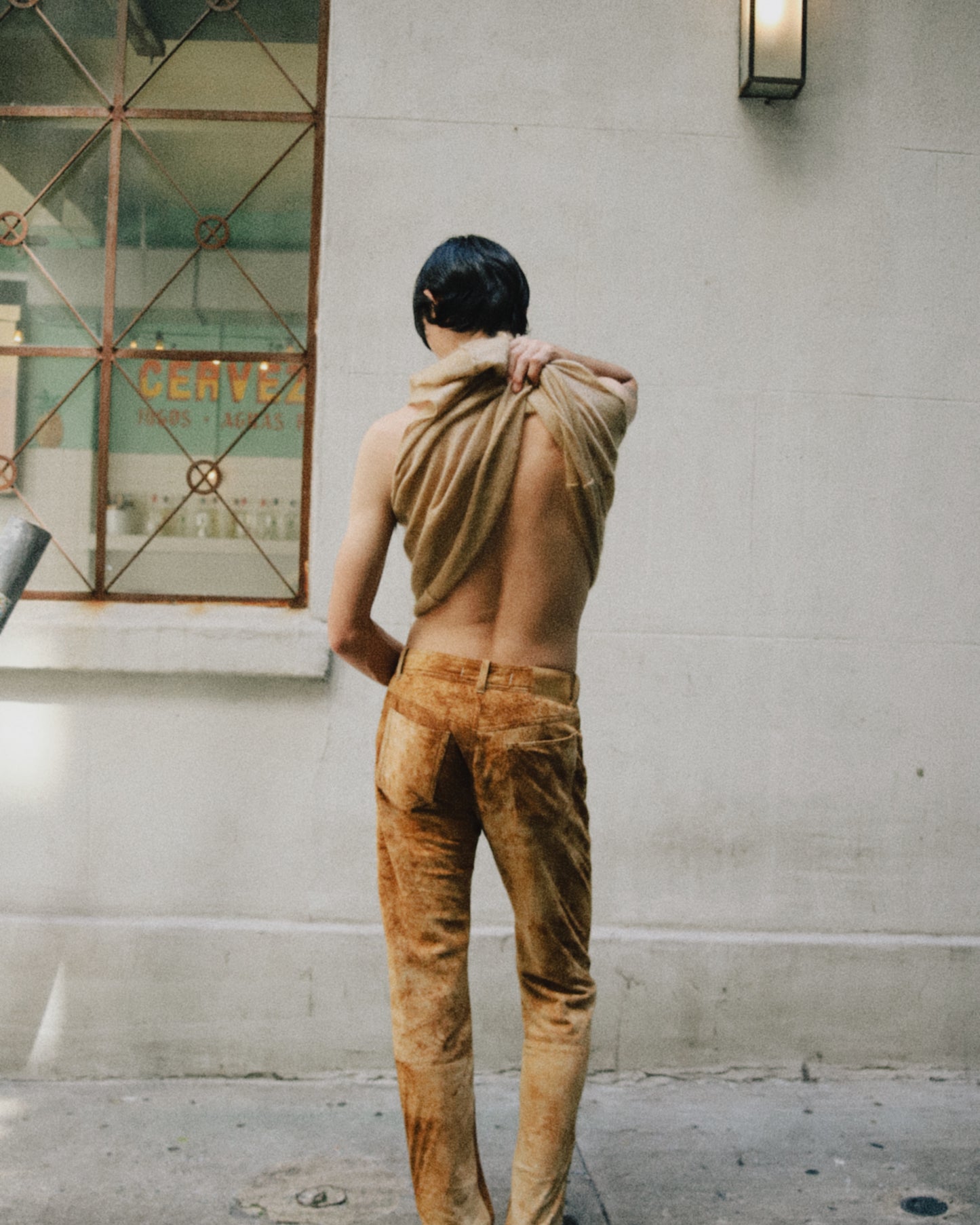 Rhizome Biker Suede Pants