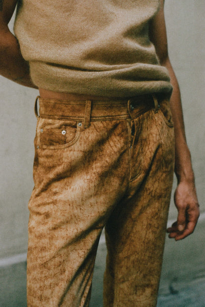 Rhizome Biker Suede Pants