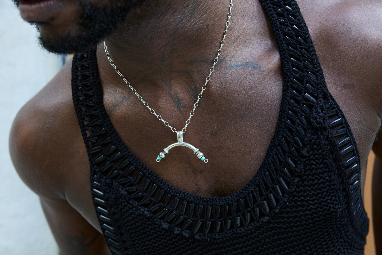 Inversed Beaded Tank Top