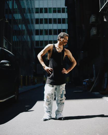 Double-faced Beaded Tank Top