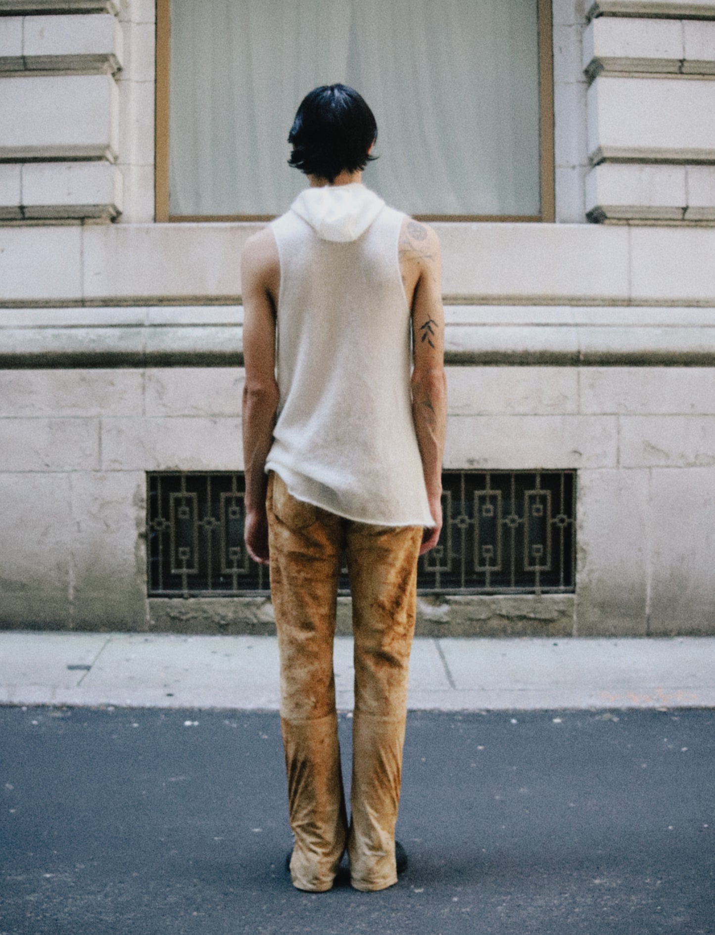 Hooded Mohair Silk Tank