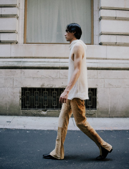 Hooded Mohair Silk Tank