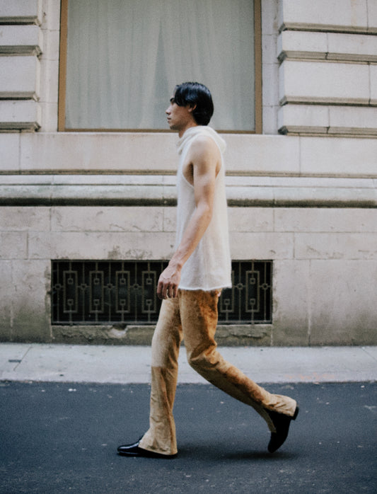 Rhizome Biker Suede Pants