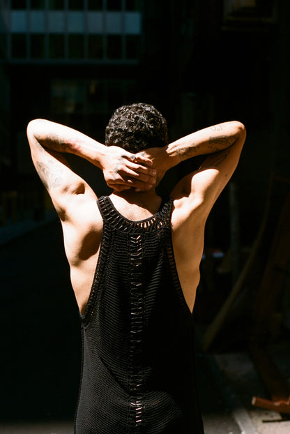 Double-faced Beaded Tank Top