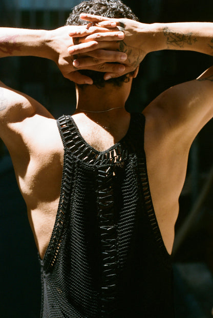 Double-faced Beaded Tank Top