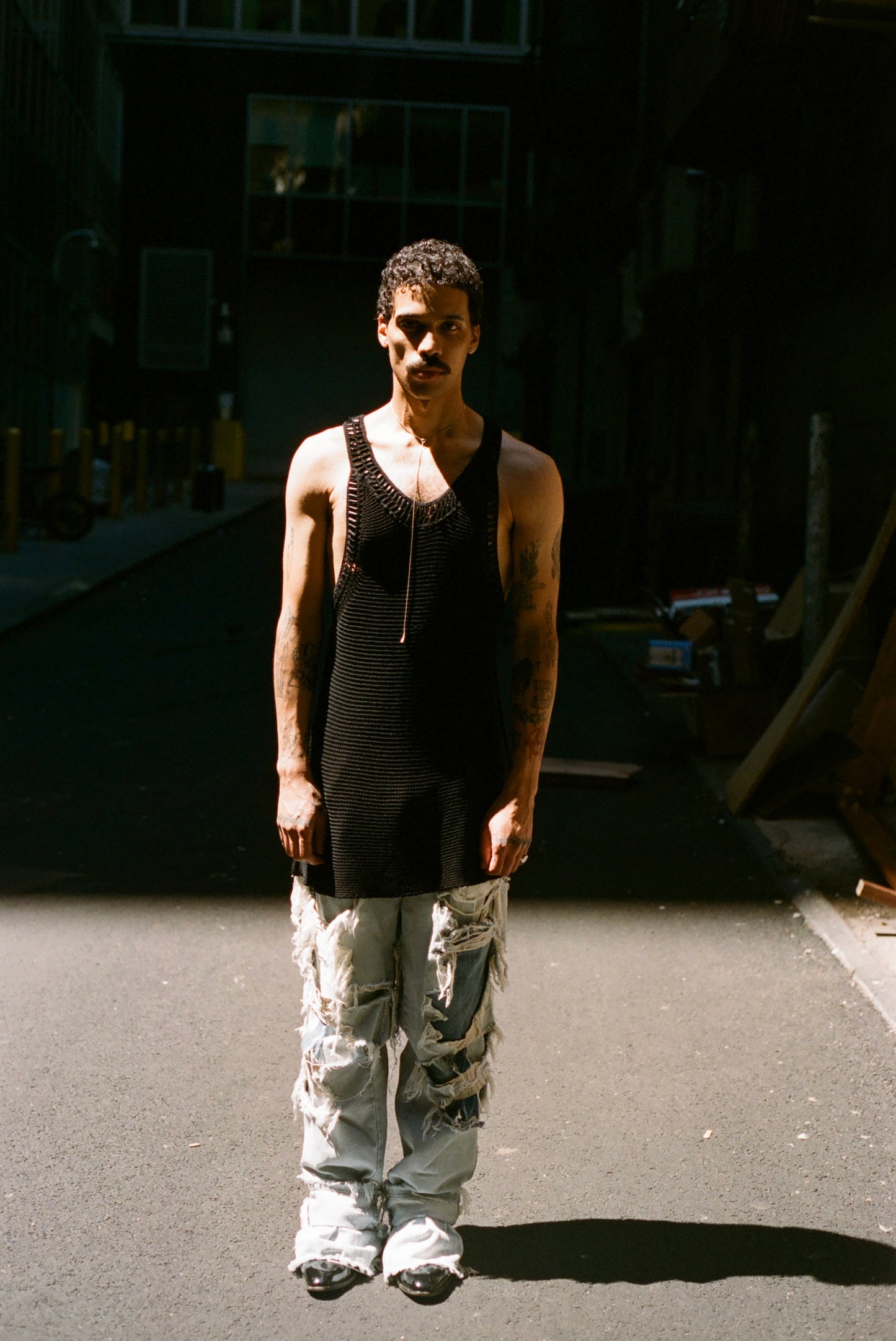 Double-faced Beaded Tank Top