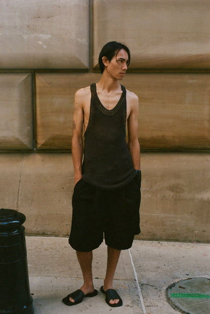 Double-faced Beaded Tank Top