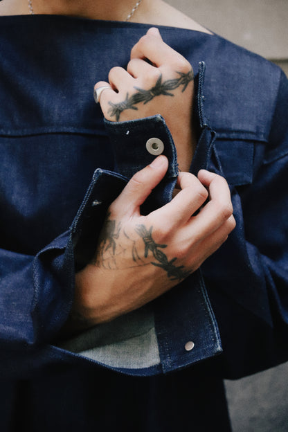 Denim Boatneck Smock